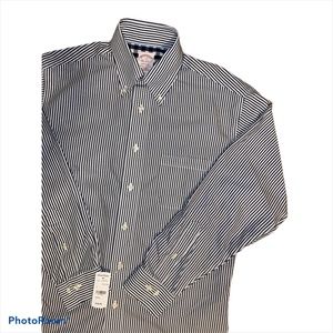 Brooks Brothers White and Black Button Down Size Small